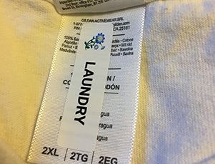 Stick-on Graphic Clothing Tag Labels .5