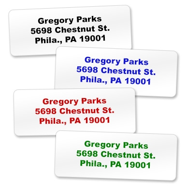 Three Line Large Sticky Labels